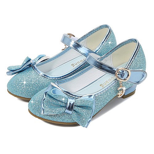 

Cinderella Princess Elsa Flower Shoes Jelly Shoes Girls' Movie Cosplay Mary Jane Sequins Golden Purple Blue Shoes Children's Day Masquerade Polyester
