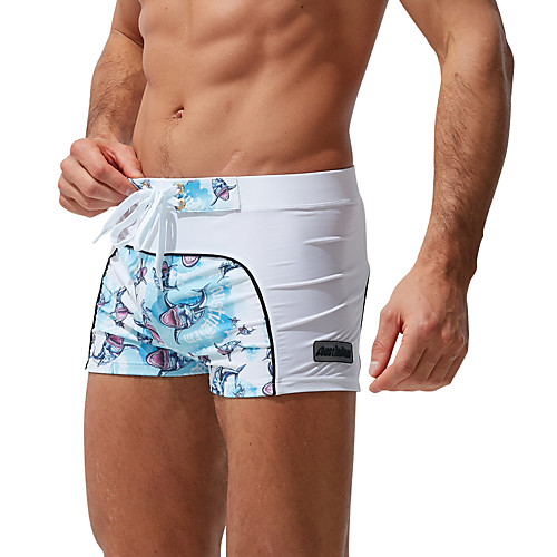 

Men's Swim Shorts Swim Trunks Spandex Swimwear Quick Dry Breathable Drawstring - Swimming Patchwork Summer / Micro-elastic