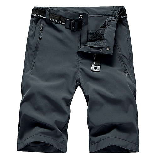 

Men's Hiking Shorts Outdoor Standard Fit Quick Dry Spandex Pants / Trousers Fishing Traveling Army Green Light Grey Dark Blue M L XL XXL XXXL