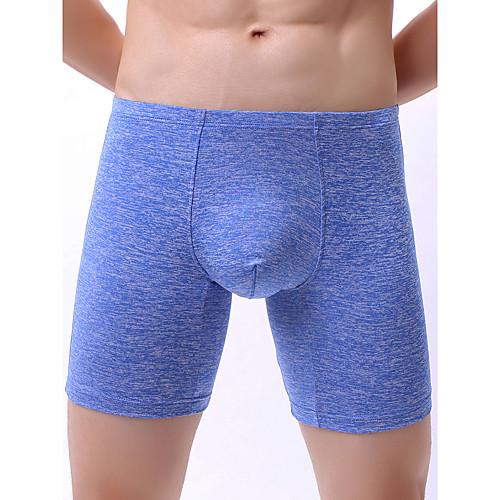 

Men's Basic Boxers Underwear - Normal Mid Waist Black Blue Purple S M L