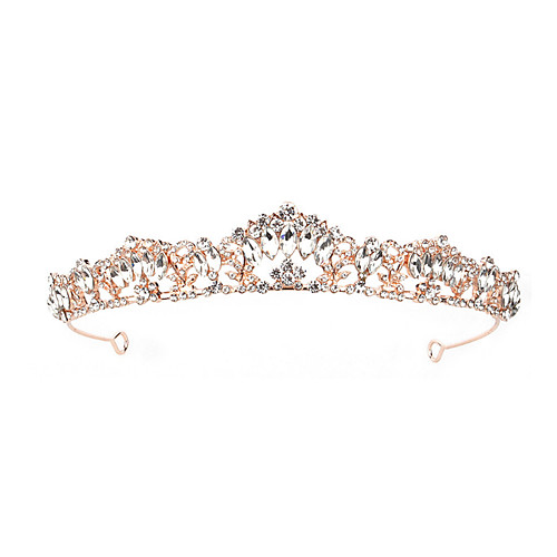 

Fashion Alloy Tiaras / Headdress with Rhinestone 1 Piece Wedding / Special Occasion Headpiece