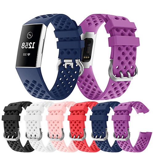

Silica Gel Watch Band Strap for Fitbit Charge 3 21cm / 8.27 Inches 1.8cm / 0.7 Inches
