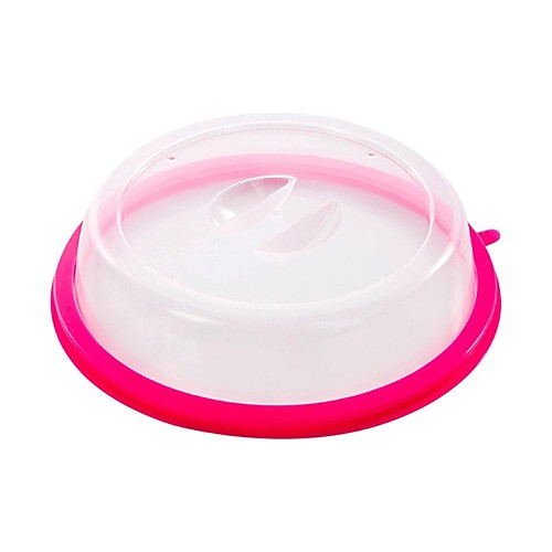 

3pcs Fridge Fresh-keeping Cover For Microwave Heating Oil Cover Plastic Lid Plate Cover Silicone Hot Dish Cover