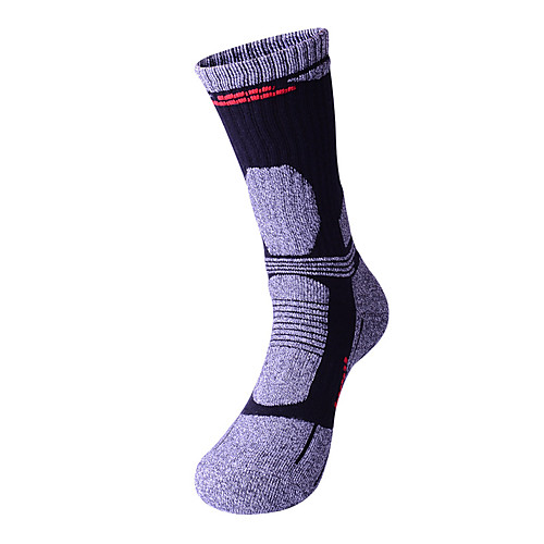 

Hiking Socks Socks 1 Pair Breathable Warm Sweat-wicking Comfortable Chinlon Elastane Autumn / Fall Spring Winter for Men's Ski / Snowboard Fishing Climbing Dark Grey Black Dark Blue / Cotton