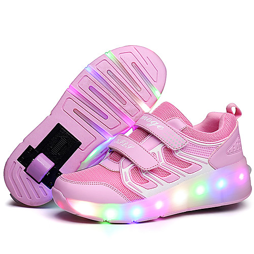 

Boys' / Girls' USB Charging Mesh Sneakers Little Kids(4-7ys) / Big Kids(7years ) Walking Shoes LED Black / Pink / Blue Spring / Fall