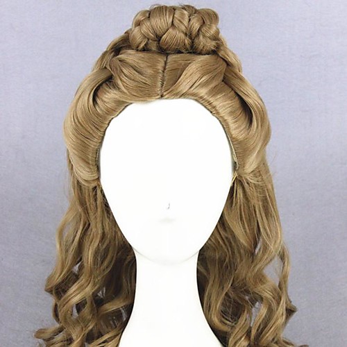 

Cosplay Wig Cinderella Cosplay Curly Cosplay Halloween Braid Wig Long Brown Synthetic Hair 21 inch Women's Anime Cosplay Comfortable Brown