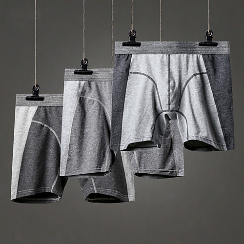 

Men's Sports Underwear Running Shorts Compression Shorts 1pc Cotton Sports Shorts Underwear Shorts Bottoms Running Walking Jogging Training Breathable Quick Dry Soft Fashion Sillver Gray GrayWhite