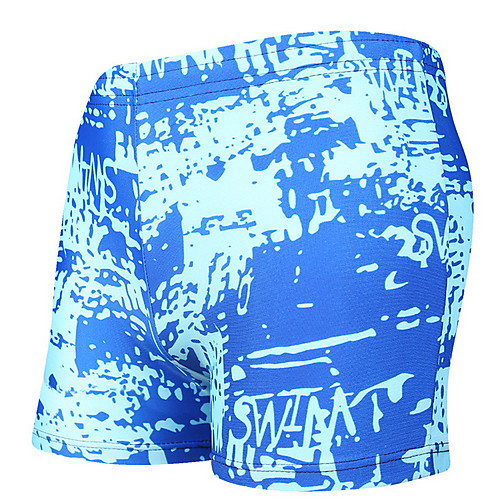 

Men's Beach board shorts Swimwear Swimsuit - 3D Print Quick Dry L XL XXL Blue