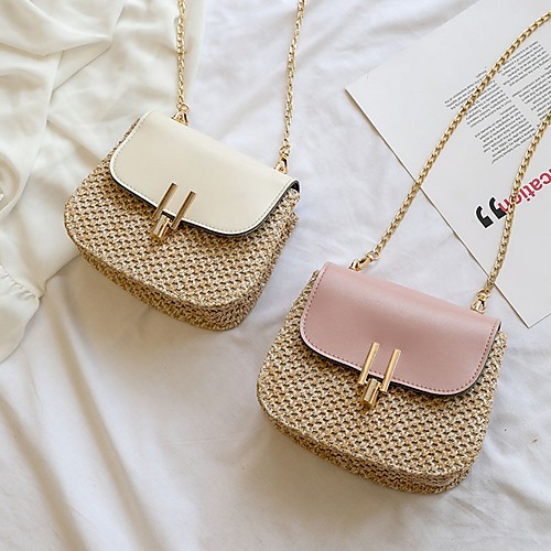 

Women's Zipper PU Crossbody Bag White / Black / Blushing Pink