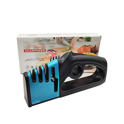 

Knife Sharpener 4 in 1 Diamond Coated Fine Rod Shears and Scissors Professional Kitchen Sharpening Stone System