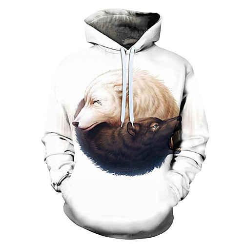 

Men's Hoodie Wolf 3D / Tie Dye / Graphic Statement / Animals White US32 / UK32 / EU40 US34 / UK34 / EU42 US36 / UK36 / EU44 US38 / UK38 / EU46 US40 / UK40 / EU48 US42 / UK42 / EU50 US44 / UK44 / EU52