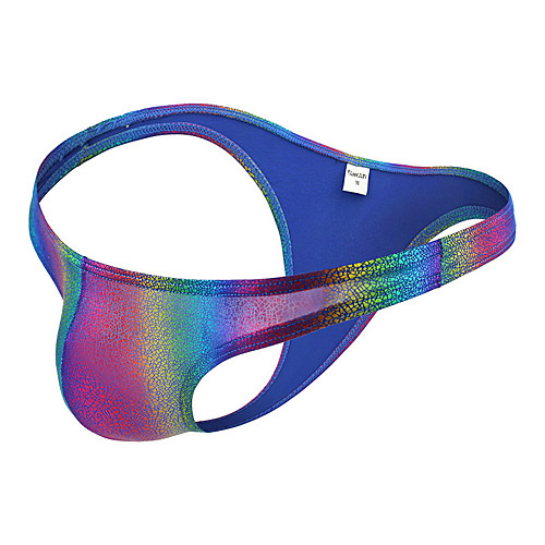 

Men's Basic Briefs Underwear / G-string Underwear - Normal Low Waist Rainbow S M L