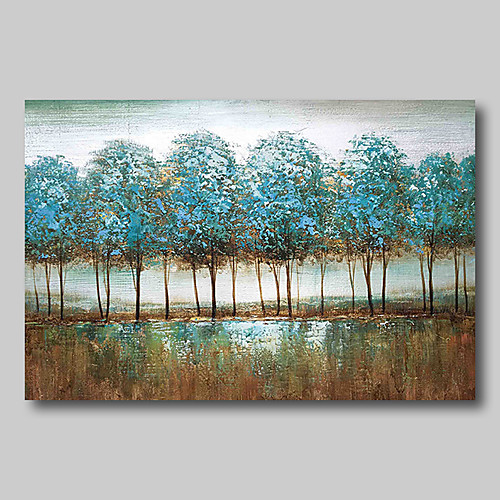 

Oil Painting Hand Painted Horizontal Abstract Abstract Landscape Comtemporary Modern Rolled Canvas (No Frame)