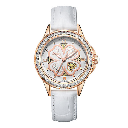 

Women's Quartz Watches Casual Elegant Genuine Leather Quartz White Black Red Water Resistant / Waterproof Noctilucent Analog