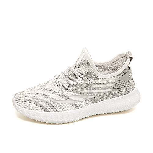 

Men's Summer / Fall Sporty / Casual Athletic Outdoor Trainers / Athletic Shoes Running Shoes Knit Breathable Non-slipping Dark Grey / Black / Light Grey