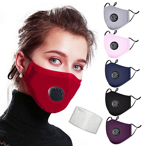 

Anti-Fog Dust Proof Protection Bike / Cycling Dark red Navy White for Women's Adults' Solid Colored / Mask / Mask