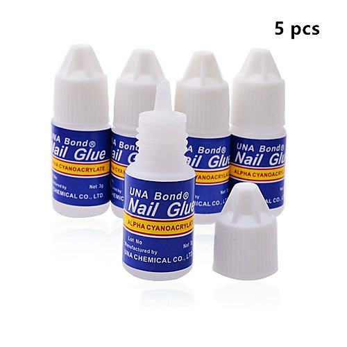 

5pcs Fast Drying Nail Art Glue Tips Glitter UV Acrylic Rhinestones Decorations Ail Glue False Tip Manicure tool