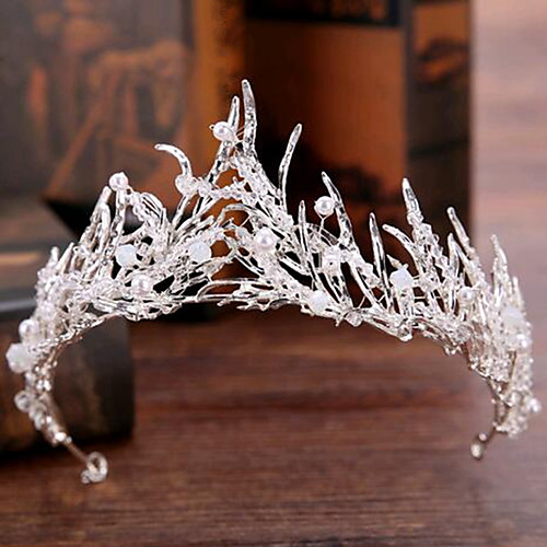

Cubic Zirconia / Alloy Hair Accessory with Hollow-out 1 Piece Wedding Headpiece