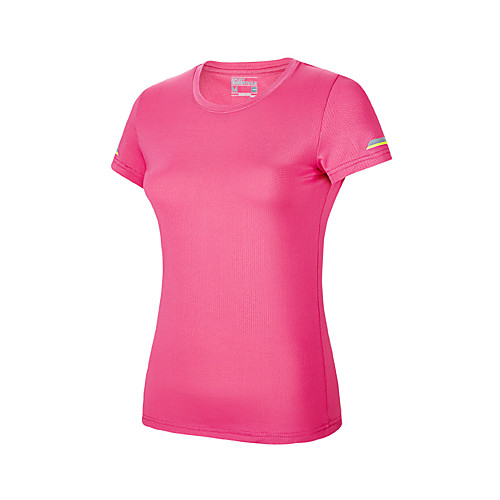 

Women's Running T-Shirt Workout Shirt Round Neck Running Active Training Walking Breathable Quick Dry Moisture Wicking Sportswear Tee / T-shirt Short Sleeve Activewear Stretchy