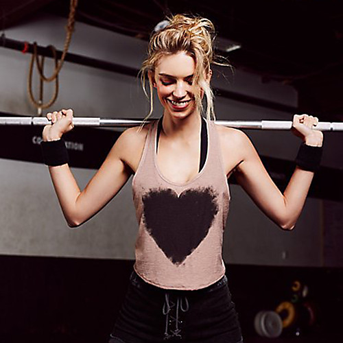 

Women's Yoga Top Fashion Pink Gray Yoga Running Fitness Vest / Gilet Sport Activewear Breathable Quick Dry Comfortable Stretchy