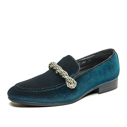 

Men's Summer / Fall Classic / Casual Daily Office & Career Loafers & Slip-Ons Faux Leather Non-slipping Wear Proof Black / Green / Blue