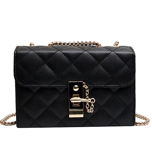 

Women's PU Crossbody Bag Solid Color White / Black / Silver