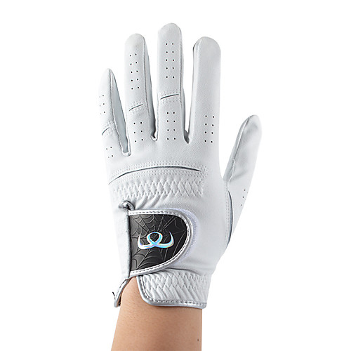 

Full Finger Gloves Men's UV Sun Protection Breathable Anti-Slip Golf Glove Synthetic Microfiber PU Polyester White Golf Outdoor / Sweat-wicking