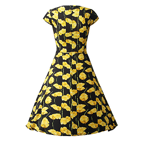 

Women's Sheath Dress Knee Length Dress - Short Sleeves Geometric Summer Casual 2020 Rainbow XS S M L XL XXL