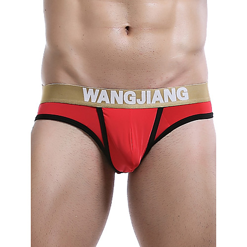 

Men's Basic Briefs Underwear - Normal Low Waist Light Blue White Black S M L