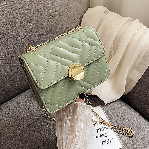 

Women's Zipper PU Crossbody Bag Geometric Pattern White / Black / Yellow