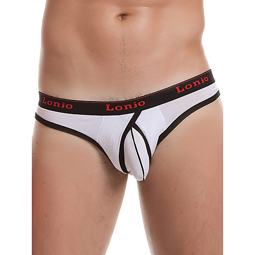 

Men's Basic G-string Underwear - Normal Low Waist White Black Blue S M L