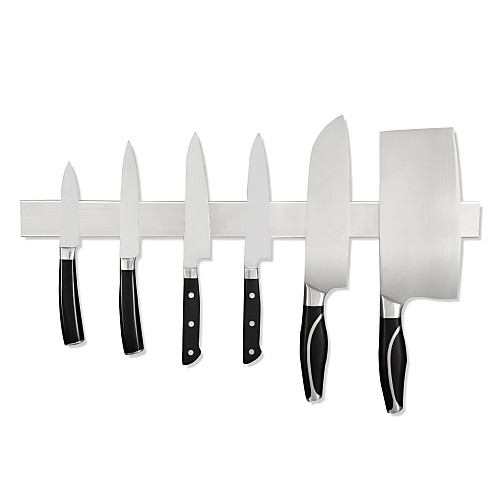 

Stainless Steel Knife Stand Magnetic Holder Wall Storage Rack Home for Knives Kitchen Accessories Organizer