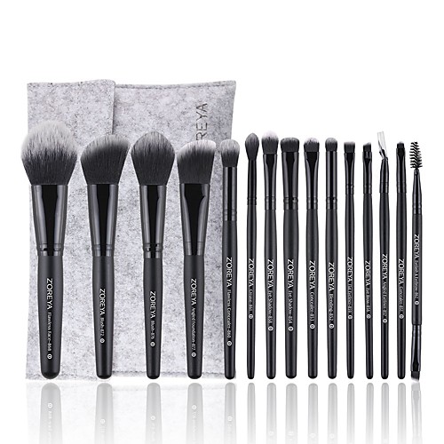 

Professional Makeup Brushes 15pcs Soft Artificial Fibre Brush Wooden / Bamboo for Blush Brush Foundation Brush Eyeshadow Brush