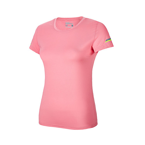 

Women's Short Sleeve Running Shirt Tee Tshirt Summer Elastane Quick Dry Breathable Soft Fitness Gym Workout Running Walking Jogging Sportswear White Purple Red Pink Fuchsia Green Activewear Stretchy