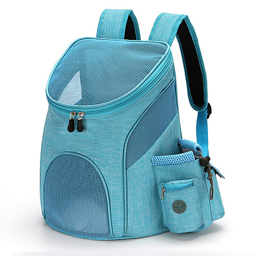 

Dog Cat Pets Carrier Bag Travel Backpack Travel Bag Dog Backpack Travel Carrier Bag Portable Breathable Durable Solid Colored Nylon puppy Small Dog Outdoor Hiking Black Black Blue