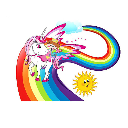 

Unicorn Animals Wall Stickers Plane Wall Stickers Decorative Wall Stickers PVC Home Decoration Wall Decal Wall / Window Decoration 1pc