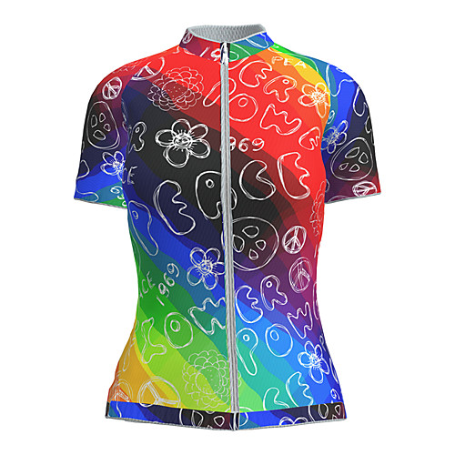 

21Grams Women's Short Sleeve Cycling Jersey Nylon RedBlue Bike Top Mountain Bike MTB Road Bike Cycling Breathable Sports Clothing Apparel / Micro-elastic