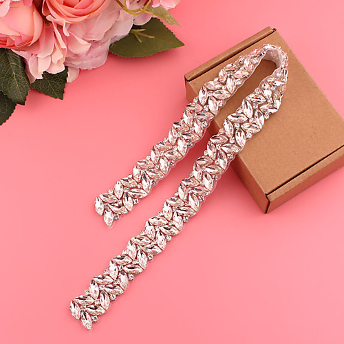 

Satin / Tulle Wedding / Party / Evening Sash With Imitation Pearl / Belt / Appliques Women's Sashes