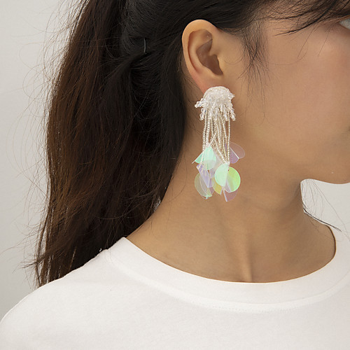 

Women's Earrings Beads Colorful Earrings Jewelry White For Party Evening Prom Birthday Beach