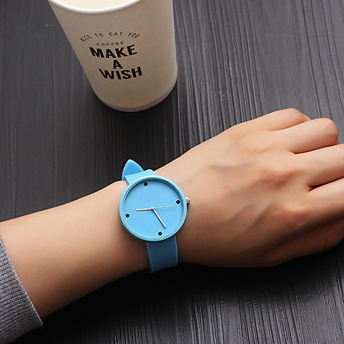 

Women's Quartz Watches Fashion Black Blue PU Leather Chinese Quartz White Black Blue Casual Watch Analog One Year Battery Life