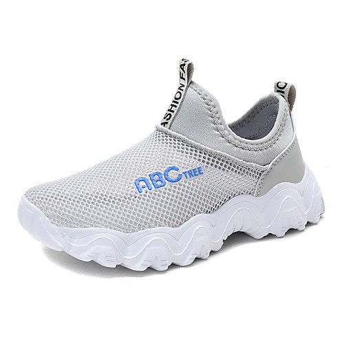 

Boys' / Girls' Comfort Mesh Trainers / Athletic Shoes Little Kids(4-7ys) / Big Kids(7years ) Running Shoes / Walking Shoes White / Dark Blue / Gray Summer / Fall