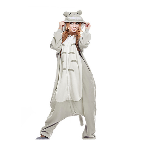 

Adults' Camouflage Kigurumi Pajamas Nightwear Cat Totoro Animal Onesie Pajamas Coral fleece Gray Cosplay For Men and Women Animal Sleepwear Cartoon Festival / Holiday Costumes / Leotard / Onesie