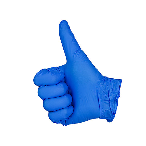 

Blue Nitrile Exam Latex-Free Tattoo Gloves Medium