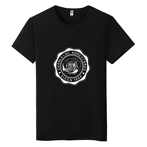 

Men's Graphic T-shirt Daily Weekend White / Black / Blue / Yellow / Gray