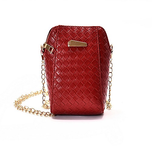 

Women's PU Crossbody Bag Solid Color Black / Red / Silver