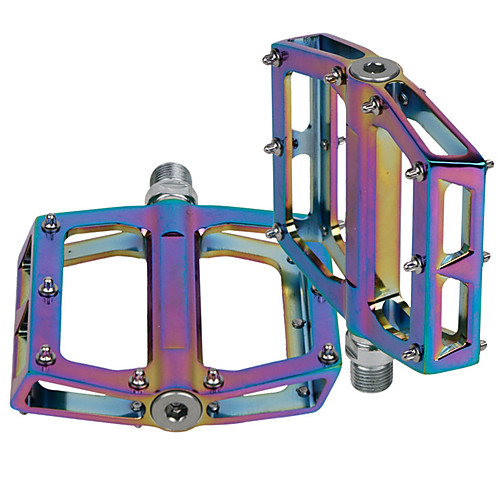 

mi.xim Bike Pedals Outdoor Sports 2 Bearing Aluminum Alloy for Cycling Bicycle Road Bike Mountain Bike MTB BMX Rainbow