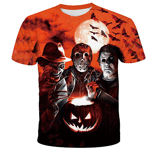 

Men's Graphic Print T-shirt Street chic Exaggerated Daily Holiday Rainbow