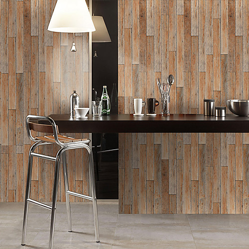 

1 Pc Waterproof And Wear-resistant Color Wood Grain Wallpaper Wall Stickers Floor Stickers 30300 cm