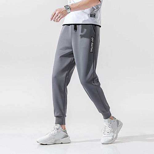 

Men's Joggers Jogger Pants Track Pants Sports & Outdoor Athleisure Wear Bottoms Pocket Drawstring Elastane Winter Fitness Running Jogging Training Breathable Quick Dry Soft Sport Black Gray