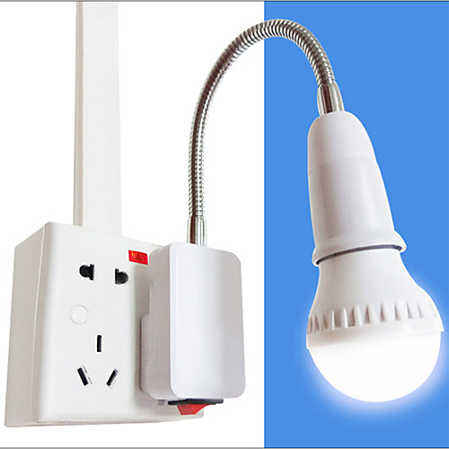 

Light Lamp Bulb Holder 110-220V Flexible Extension Converter Adapter Socket & Switch EU Plug